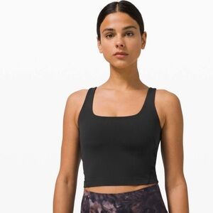 Lululemon Nulu Fold Tight Crop Yoga Tank Top
Black - 2
